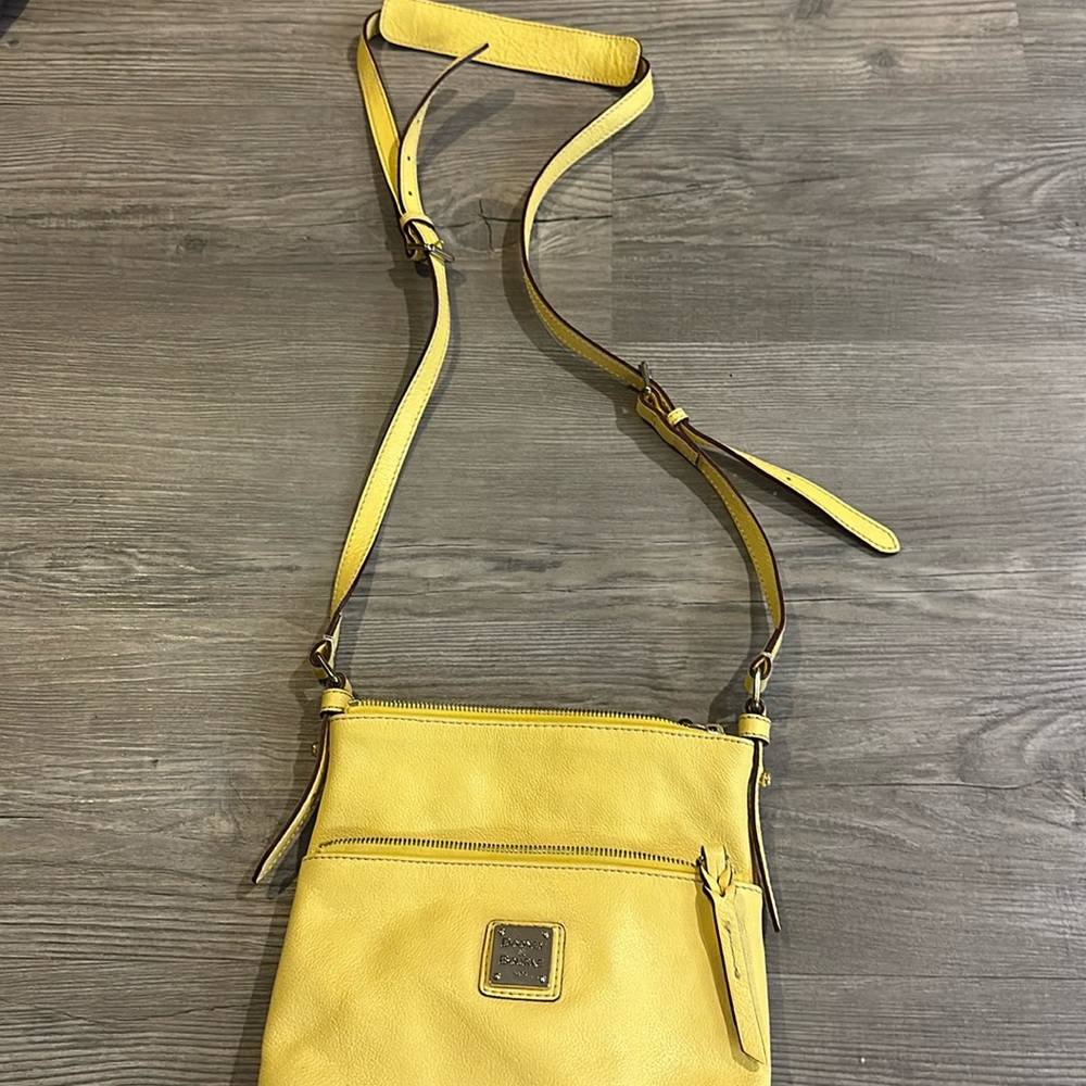 vintage dooney and bourke yellow purse